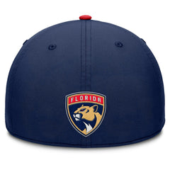 NHL Florida Panthers Fanatics Authentic Pro Rink Team Code Flex Hat - Navy/Red