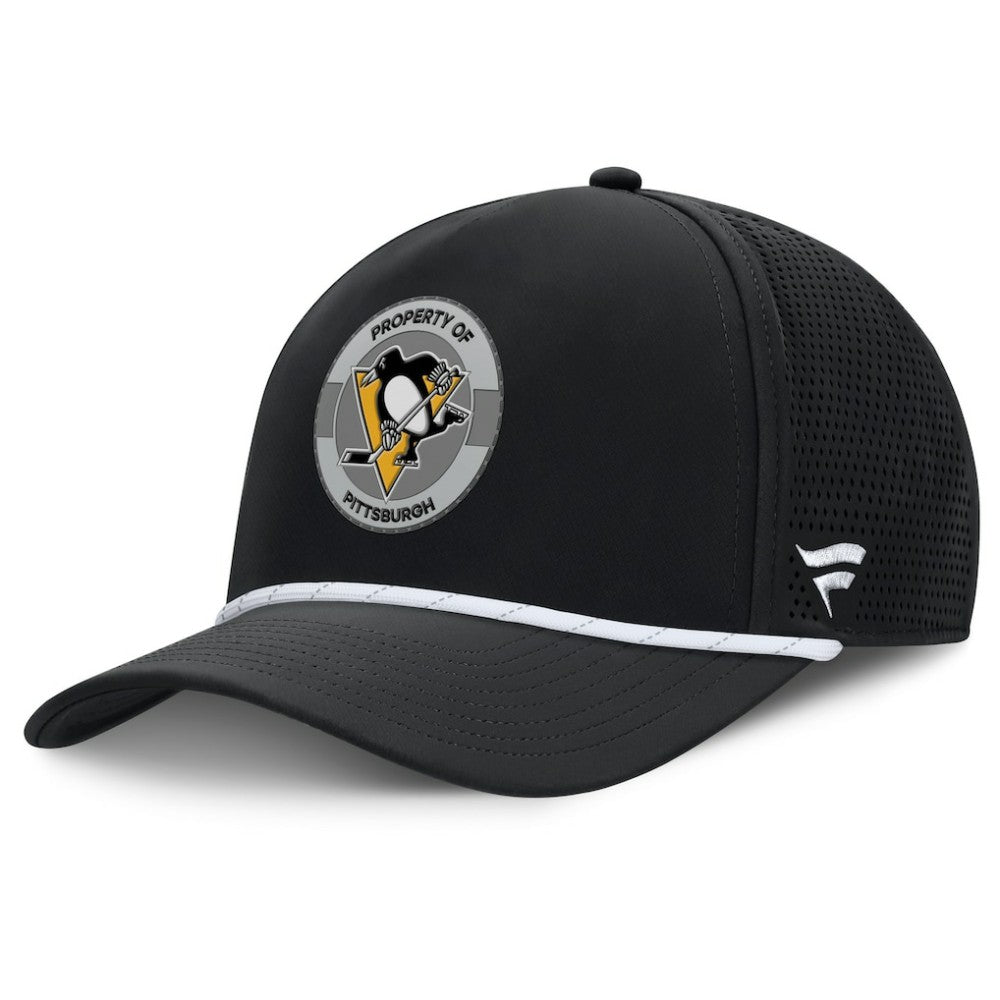 NHL Pittsburgh Penguins Fanatics Authentic Pro Rink Adjustable Hat - Black