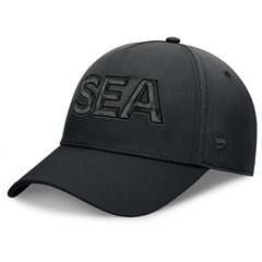 NHL Seattle Kraken Fanatics Authentic Pro Road Team Code Flex Hat - Black