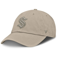 NHL Seattle Kraken Fanatics Authentic Pro Road Adjustable Hat - Tan