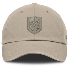 NHL Vegas Golden Knights Fanatics Authentic Pro Road Adjustable Hat - Tan