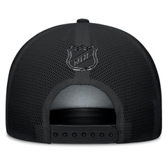 NHL Boston Bruins Fanatics Authentic Pro Road Team Code Trucker Adjustable Hat - Black