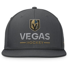 NHL Vegas Golden Knights Fanatics Authentic Pro Rink Lockup Snapback Hat - Charcoal