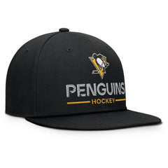 NHL Pittsburgh Penguins Fanatics Authentic Pro Rink Lockup Snapback Hat - Black