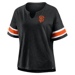 San Francisco Giants Fanatics Women's Curl Route T-Shirt - Black T-shirts