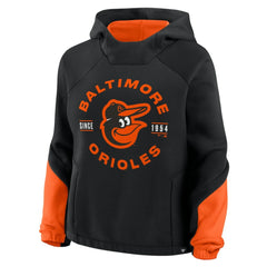 Baltimore Orioles Fanatics Women's Oversized Time to Win Pullover Hoodie - Black Hoodies