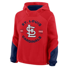 St. Louis Cardinals Fanatics Women's Oversized Time to Win Pullover Hoodie - Red Hoodies
