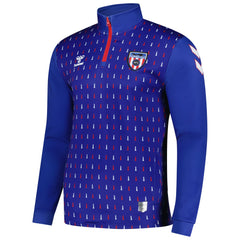 Sunderland Hummel Away Pre-Match Half Zip Blue