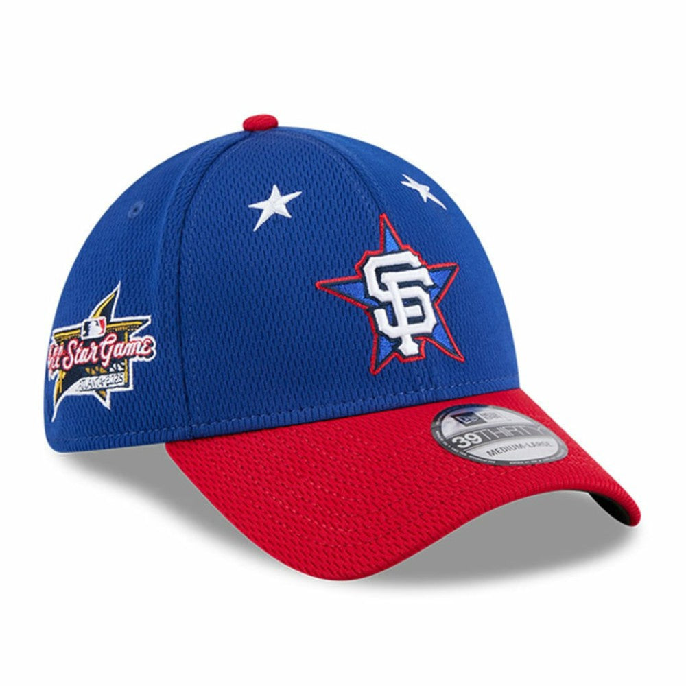 San Francisco Giants New Era 2025 MLB All-Star Game Workout 39THIRTY Flex Hat - Blue/Red Hats