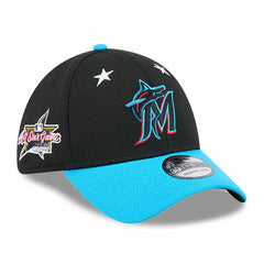 Miami Marlins New Era 2025 MLB All-Star Game 39THIRTY Flex Hat - Black/Blue Hats