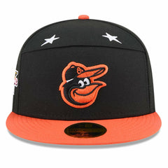 Baltimore Orioles New Era 2025 MLB All-Star Game Side Patch 59FIFTY Fitted Hat - Black/Orange Hats