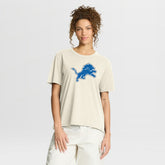 Detroit Lions Women's Dove Legacy T-Shirt Cream