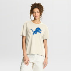 Detroit Lions Women's Dove Legacy T-Shirt Cream