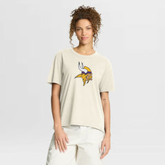 Minnesota Vikings Women's Dove Legacy T-Shirt Cream