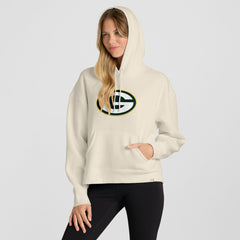Green Bay Packers Women's Dove Legacy Pullover Hoodie Cream