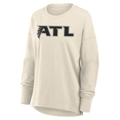 Atlanta Falcons Women's Dove Legacy Long Sleeve T-Shirt Cream