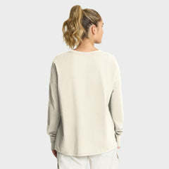 Carolina Panthers Women's Dove Legacy Long Sleeve T-Shirt Cream