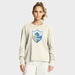 Los Angeles Chargers Women's Dove Legacy Long Sleeve T-Shirt Cream
