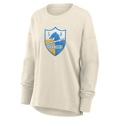 Los Angeles Chargers Women's Dove Legacy Long Sleeve T-Shirt Cream