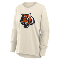 Cincinnati Bengals Women's Dove Legacy Long Sleeve T-Shirt Cream