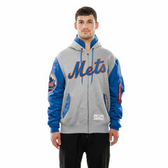 New York Mets New Era x Alpha Industries MA-1 Full-Zip Hoodie Jacket - Royal/Grey Jackets