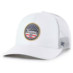 Minnesota Twins '47 Homage Adjustable Trucker Hat - White Hats