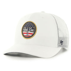 Boston Red Sox '47 Homage Adjustable Trucker Hat - White Hats