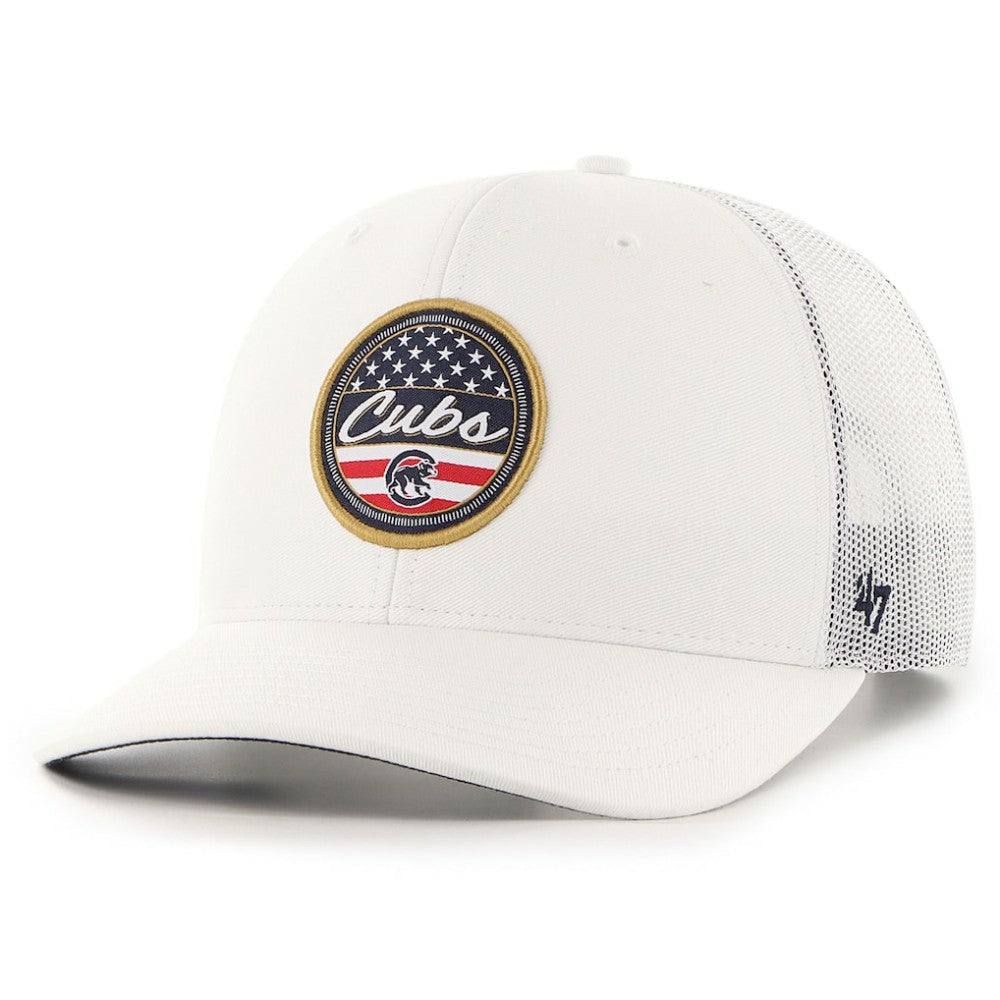 Chicago Cubs '47 Homage Adjustable Trucker Hat - White Hats
