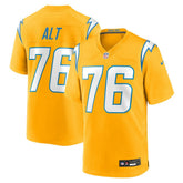 NFL Joe Alt Los Angeles Chargers Alternate Charger Power Game Player Jersey - Gold