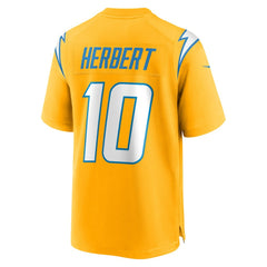 NFL Justin Herbert Los Angeles Chargers Alternate Charger Power Game Player Jersey - Gold