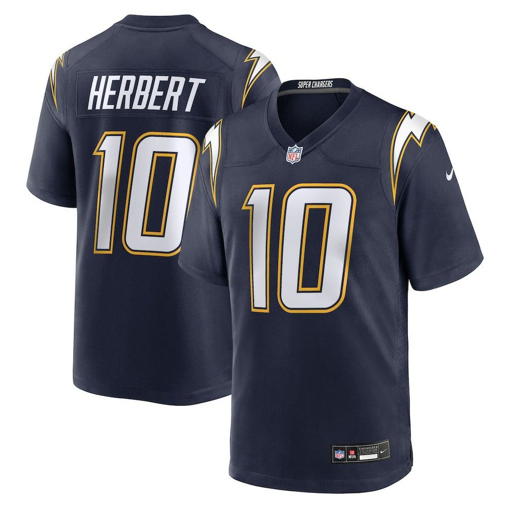 NFL Justin Herbert Los Angeles Chargers Alternate Super Chargers Game Player Jersey - Navy