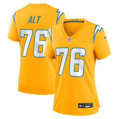 NFL Joe Alt Los Angeles Chargers Women's Alternate Charger Power Game Jersey - Gold