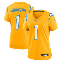 NFL Quentin Johnston Los Angeles Chargers Women's Alternate Charger Power Game Jersey - Gold