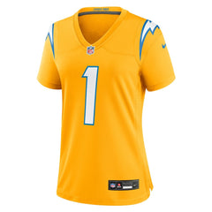 NFL Quentin Johnston Los Angeles Chargers Women's Alternate Charger Power Game Jersey - Gold