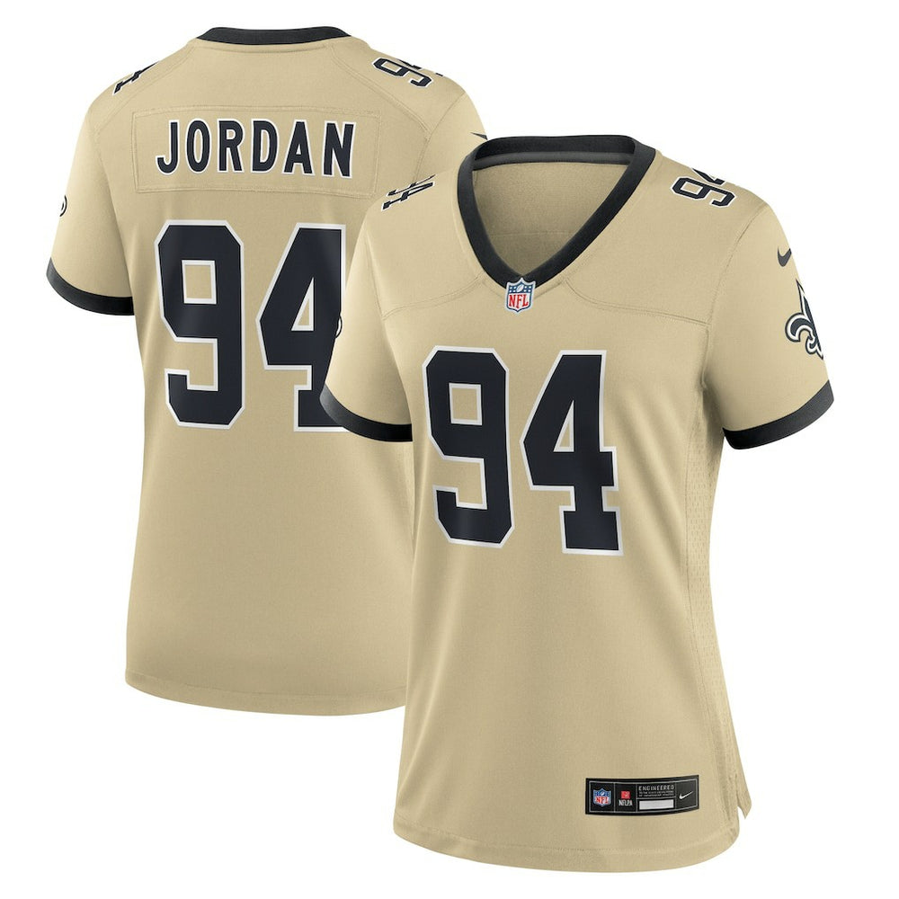 NFL Cameron Jordan New Orleans Saints Women's Gameday Golds Alternate Game Player Jersey - Gold