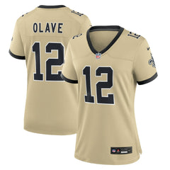 NFL Chris Olave New Orleans Saints Women's Gameday Golds Alternate Game Player Jersey - Gold