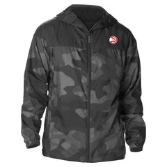 Atlanta Hawks Camo Flash Challenger Windbreaker Full-Zip Jacket Black
