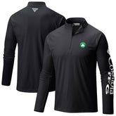 Boston Celtics Terminal Tackle Raglan Omni-Shade Quarter-Zip Jacket Black