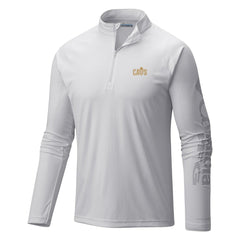Cleveland Cavaliers Terminal Tackle Raglan Omni-Shade Quarter-Zip Jacket White