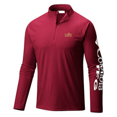 Cleveland Cavaliers Terminal Tackle Raglan Omni-Shade Quarter-Zip Jacket Wine