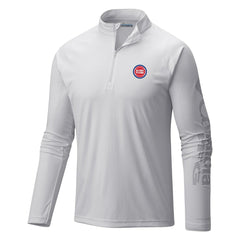 Detroit Pistons Terminal Tackle Raglan Omni-Shade Quarter-Zip Jacket White