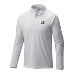 Dallas Mavericks Terminal Tackle Raglan Omni-Shade Quarter-Zip Jacket White