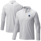Golden State Warriors Terminal Tackle Raglan Omni-Shade Quarter-Zip Jacket White