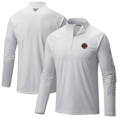 Toronto Raptors Terminal Tackle Raglan Omni-Shade Quarter-Zip Jacket White