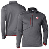 Atlanta Hawks Park View Half-Zip Top Gray