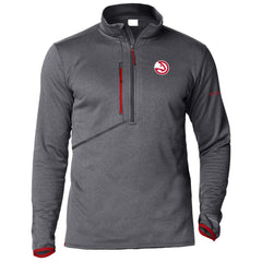 Atlanta Hawks Park View Half-Zip Top Gray