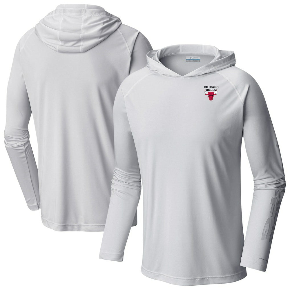 Chicago Bulls Terminal Tackle Long Sleeve Hoodie T-Shirt White