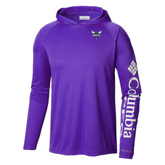Charlotte Hornets Terminal Tackle Long Sleeve Hoodie T-Shirt Purple