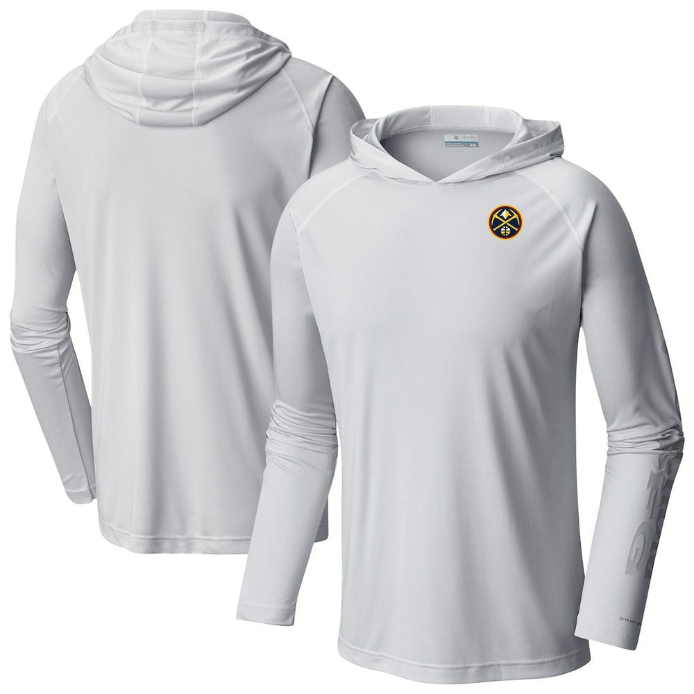 Denver Nuggets Terminal Tackle Long Sleeve Hoodie T-Shirt White
