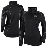 San Antonio Spurs Women's Omni-Wick Shotgun 2.0 Quarter-Zip Pullover Top Black